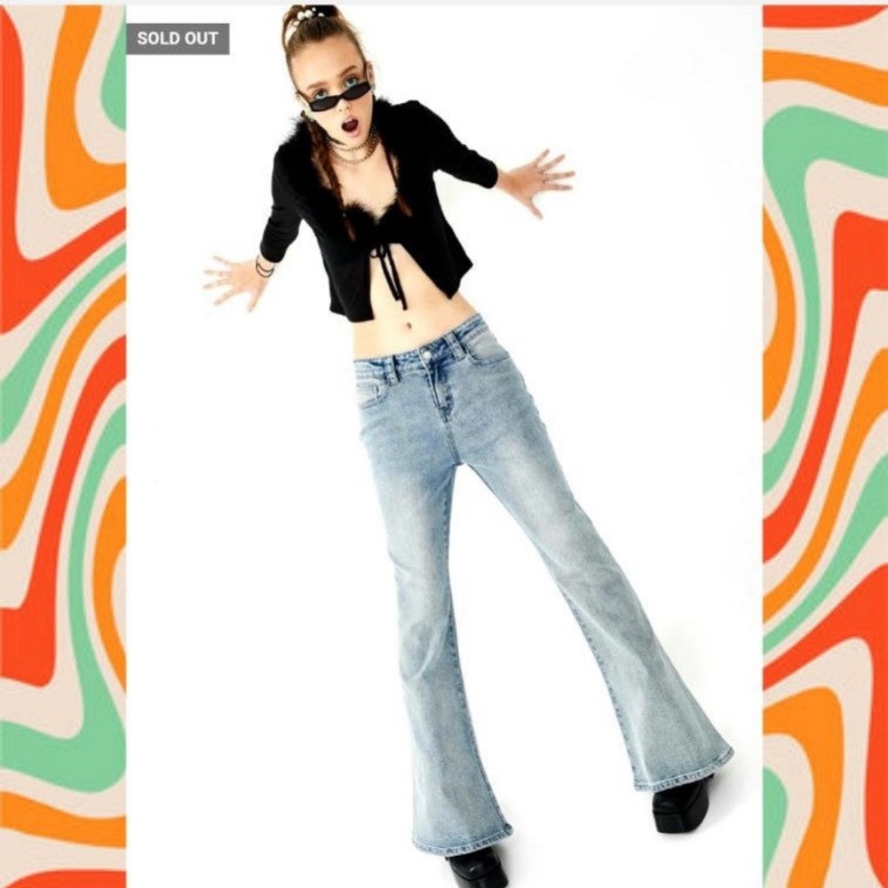 dELiA*s Light Blue Flare Jeans